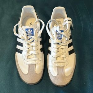 Samba OG White/Black womens 7 1/2/Men’s 6 1/2 worn once!